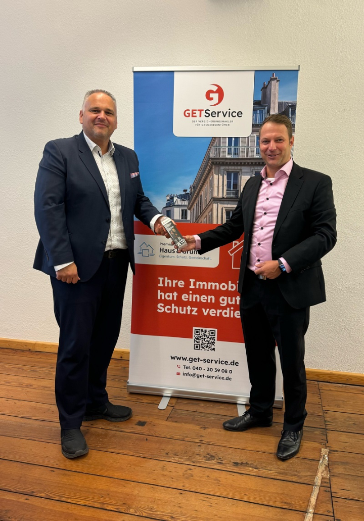 Kai Göttker von der GETService GmbH in Hamburg und Antonio Niemer