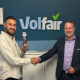 Volkan Babur von der Volfair GmbH in Hamburg und Antonio Niemer