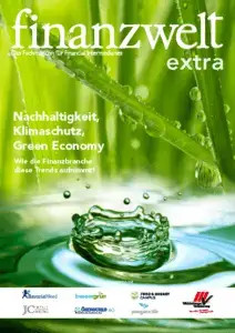 Titelseite der Zeitschrift finanzwelt extra zum Thema Nachhaltigkeit