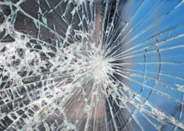 Kaputte Glasscheibe