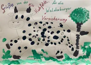 Waldenburger Zukunftshelden - Kindergarten Kuhfelde - Grußbild Grußbild der Kinder aus dem Kindergarten Kuhfelde für die Waldenburger Versicherung